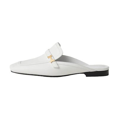 (W) HERMES Groupie Mule 'White Leather'