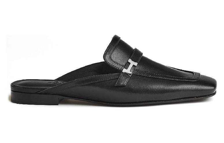 Order (W) HERMES Groupie Slide 'Cuero de Cabra Negro' H231054Z-02