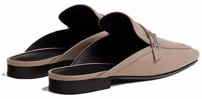 Shop (W) HERMES Groupie Slipper ''Grau Beige'' H231054Z-B33