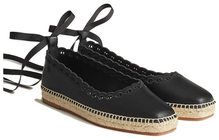 Order (W) HERMES Guapa Flats ''Zwarte Vierkante Neus'' H231139Z-02