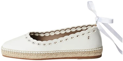 (Women) HERMES Guapa Slip-On 'White Fisherman' H231293Z-90 (Women) HERMES Guapa Slip-On 'White Fisherman' H231293Z-90