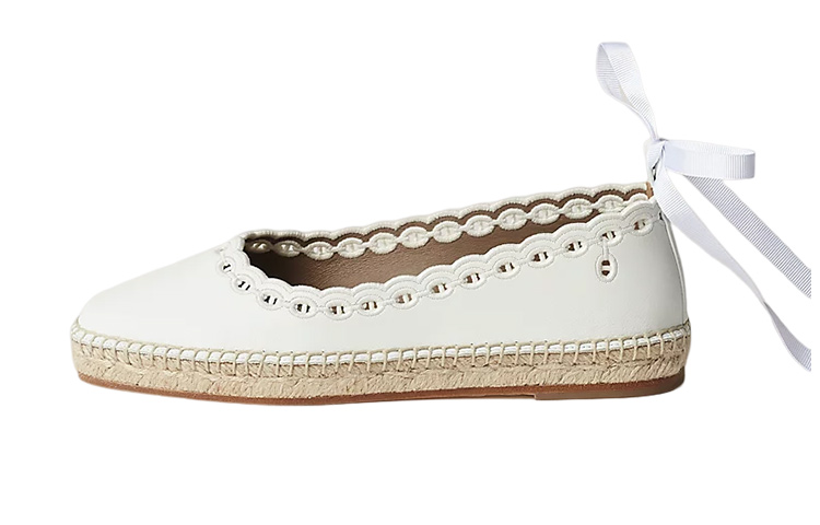 (Women) HERMES Guapa Slip-On 'White Fisherman' H231293Z-90