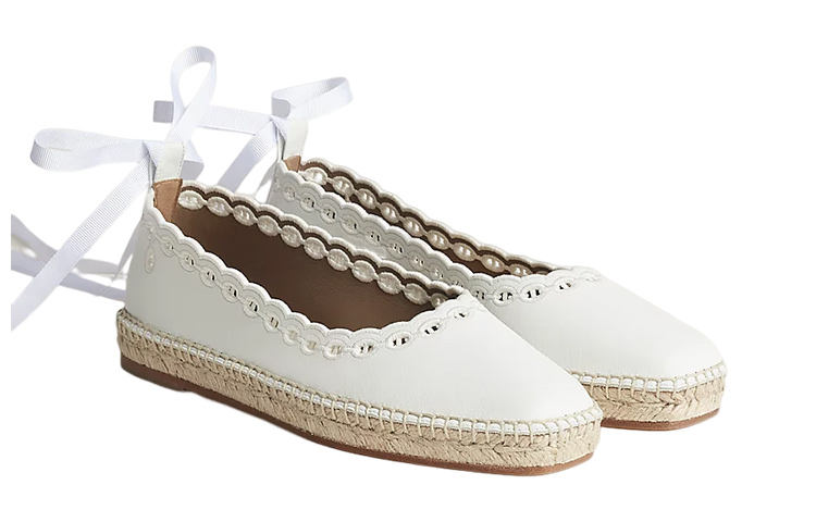 Order (W) 에르메스 과파 슬립온 '화이트 피셔맨' H231293Z-90