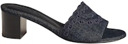 Order (W) HERMES Gwladys Chunky-Heel Slide Sandal 'Biru Laut' H231143Z-48