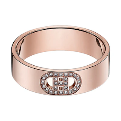(Women) HERMES H d'Ancre Small Rose Gold Ring H115601B-000