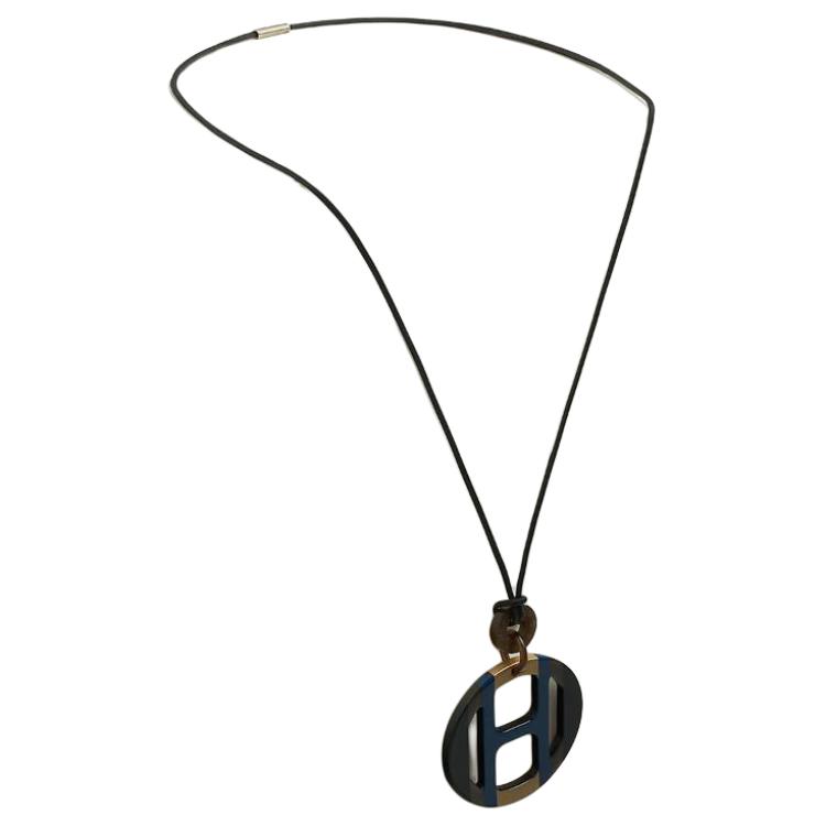 (Women) HERMES H Equipe Necklace -  Brown. H057087FL25 圖 3