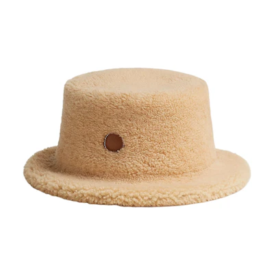 (Women) HERMES H Passant Pattern Bucket Hat Beige H222037N-BF56