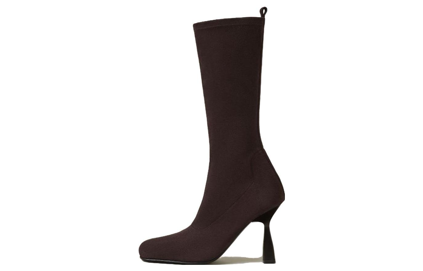 (Women) HERMES Halo Boot High 'Brown' H232230Z-ME