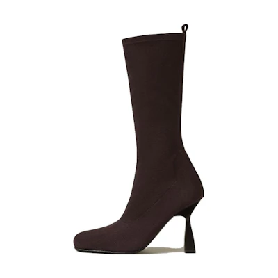 (W) HERMES Halo Boot High 'Brown'