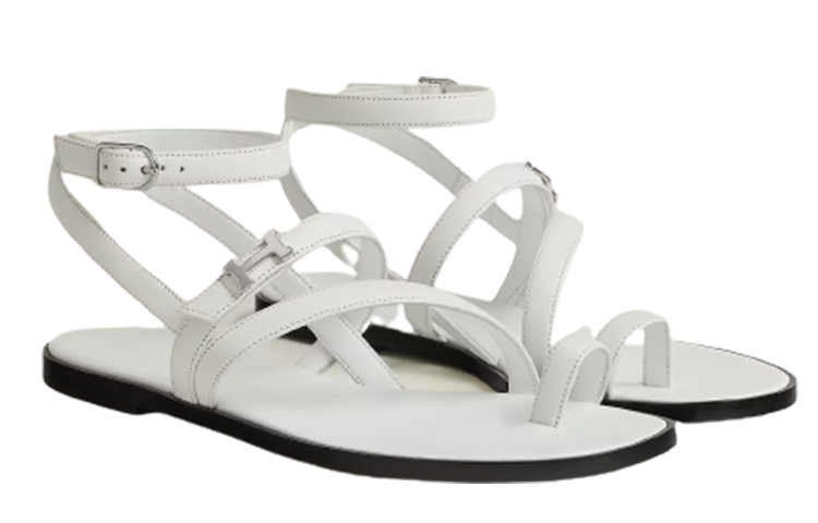 Lookbook (W) 爱马仕 Harmonie 白色露趾鞋 H232080Z-90