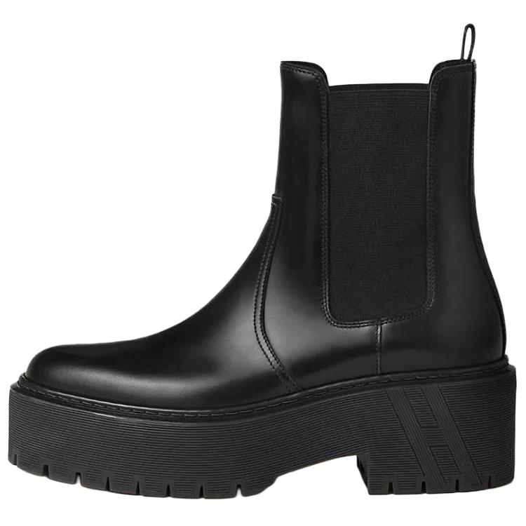 (Women) HERMES Harrow Chelsea Boots 'Black Leather' H232061Z-02