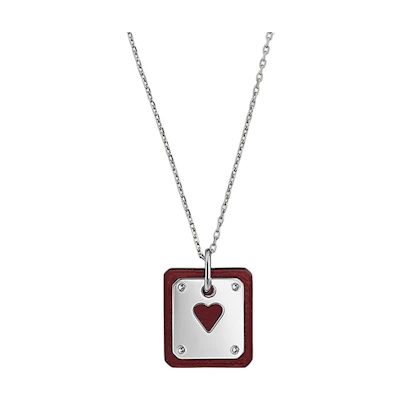 (Women) HERMES Heart-Shaped Metal Pendant Necklace for Women. H081865CK55