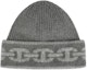 Buy (W) エルメス ヘブン チェーン柄 カシミア ビーニー レディース グレー. H232021N G1