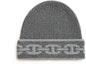 Order (W) エルメス ヘブン チェーン柄 カシミア ビーニー レディース グレー. H232021N G1