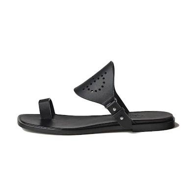 (W) HERMES Hera Slide 'Black Calfskin'