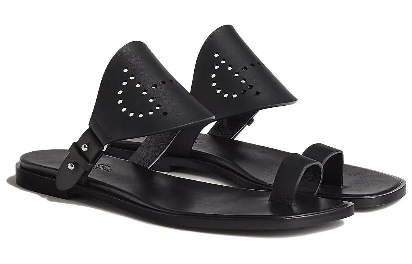 (W) HERMES Hera Slide 'Black Calfskin' 圖 3