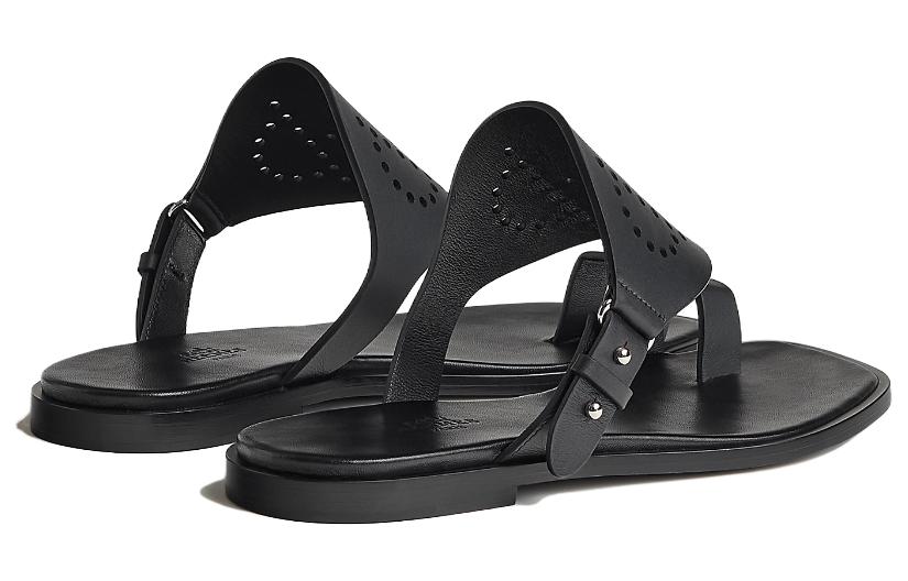 (W) HERMES Hera Slide 'Black Calfskin' 圖 4