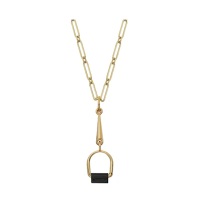 (Women) HERMES Heritage Equestre Gold Necklace for Women - Minimalist Design. 87187904