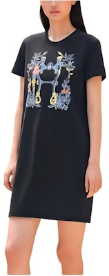(Women) Hermes HERMÈS Black Short Sleeve Logo Print Short Dress H4E4530DA5H Buy (Women) Hermes HERMÈS Black Short Sleeve Logo Print Short Dress H4E4530DA5H