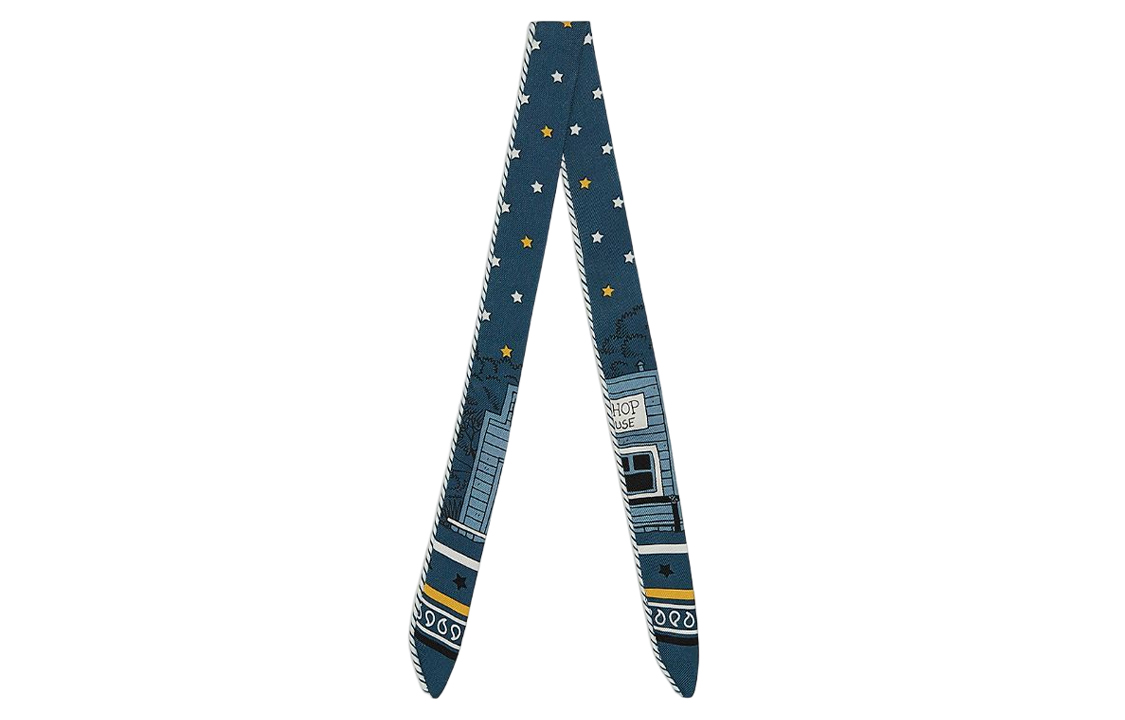 (Women) Hermes HERMÈS  Blue Silk Scarf - Stylish, Comfortable, Trendy. H153455S 01