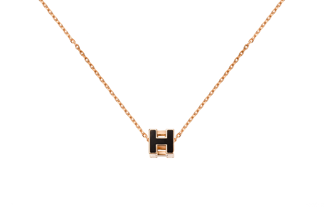 (Women) Hermes Hermès Cage d'H Logo Pendant Rose Gold Necklace for Women H143991FO03 圖 2