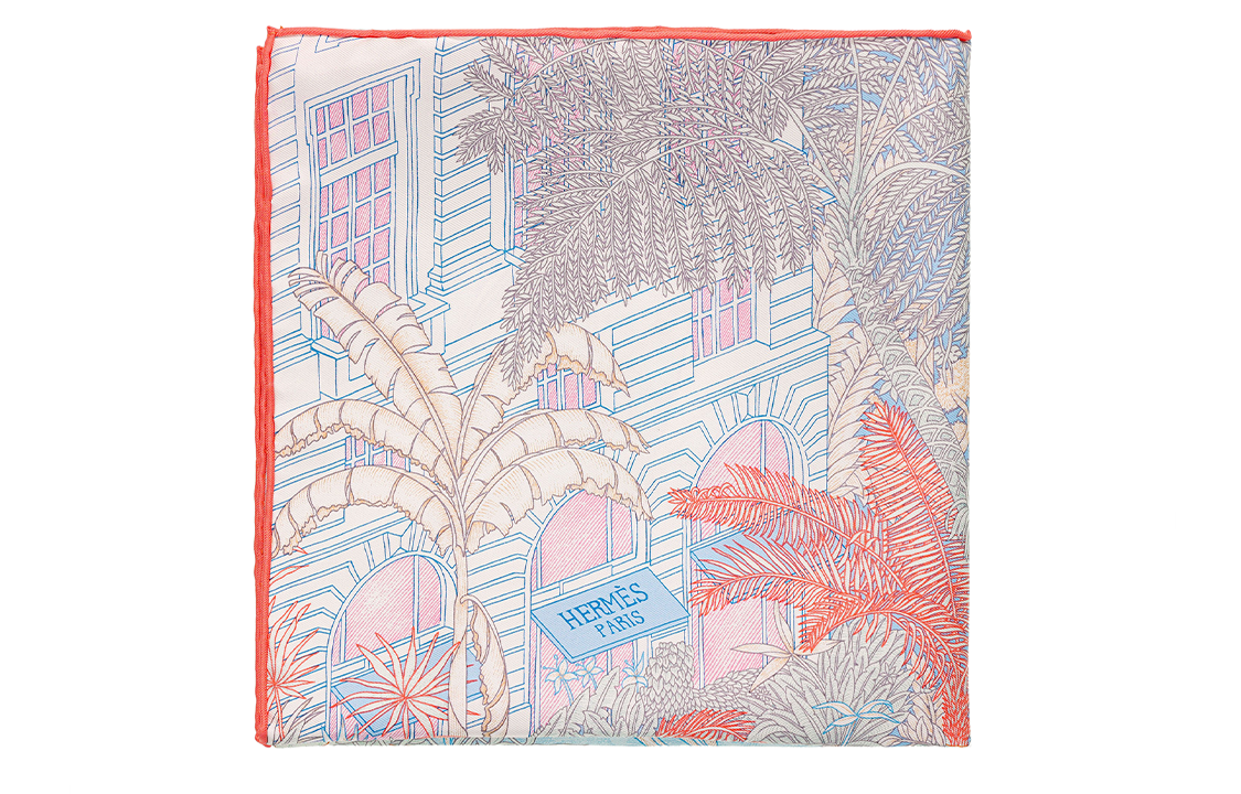 (Women) Hermes HERMÈS Faubourg Fashionable Elegant Silk Scarf for Women. H893991S 02