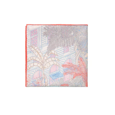 (Women) Hermes HERMÈS Faubourg Fashionable Elegant Silk Scarf for Women. H893991S 02