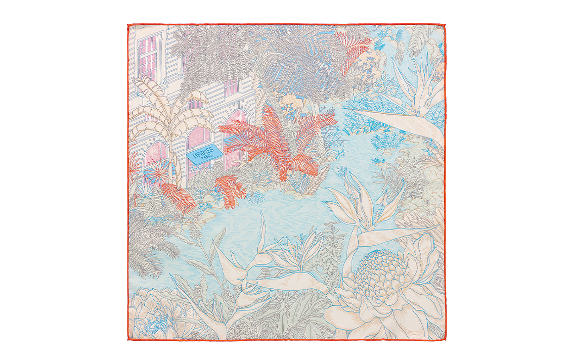 (Women) Hermes HERMÈS Faubourg Fashionable Elegant Silk Scarf for Women. H893991S 02 圖 3