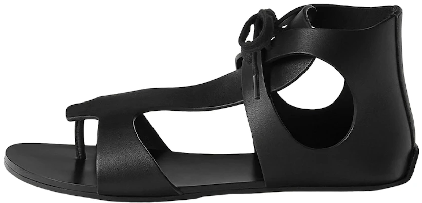 (Women) HERMES Hermès Galates 'Black Open-Toe Lace-Up' H231234Z-02 Buy (Women) HERMES Hermès Galates 'Black Open-Toe Lace-Up' H231234Z-02