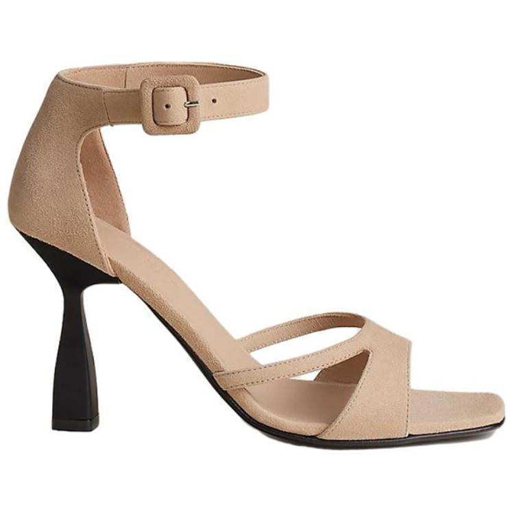 (W) HERMES Hermès Gemma Buckle Slide Sandal 'Brown Suede' 圖 2