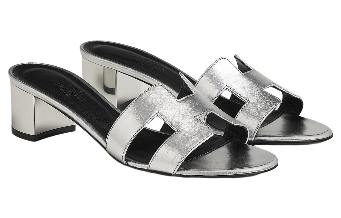 (W) HERMES Hermès Oasis Slide 'Silver' 圖 3
