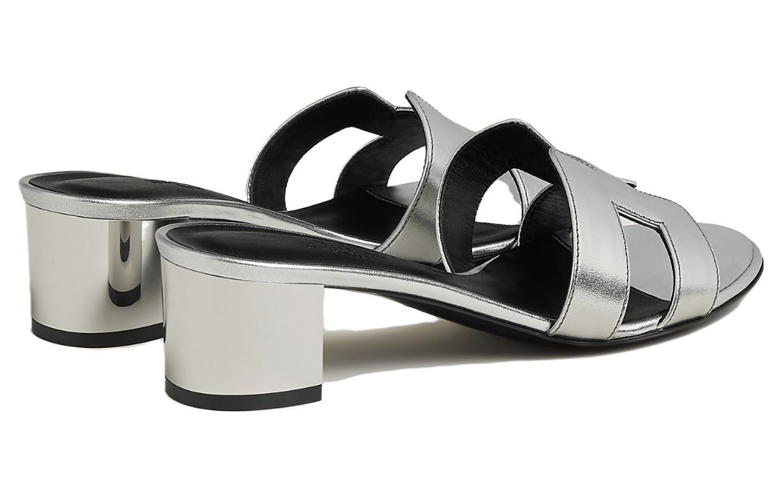 (W) HERMES Hermès Oasis Slide 'Silver' 圖 4