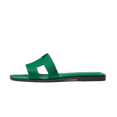 (W) HERMES Hermès Oran 'Emerald Green'