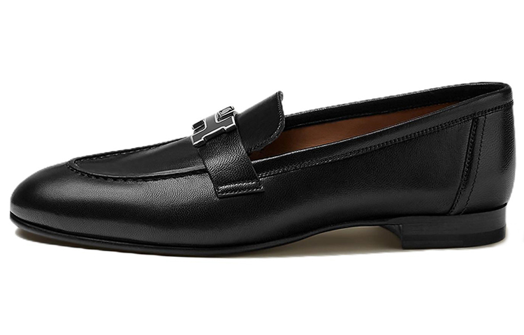(W) HERMES Hermès Paris Loafer 'Black Sheepskin'
