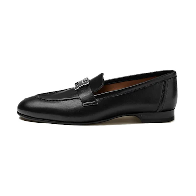 (W) HERMES Hermès Paris Loafer 'Black Sheepskin'
