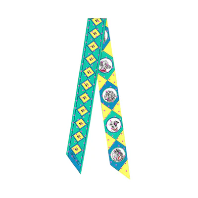 (Women) Hermes Hermès Twilly Dog Collar & Scarf Green H063603S-18