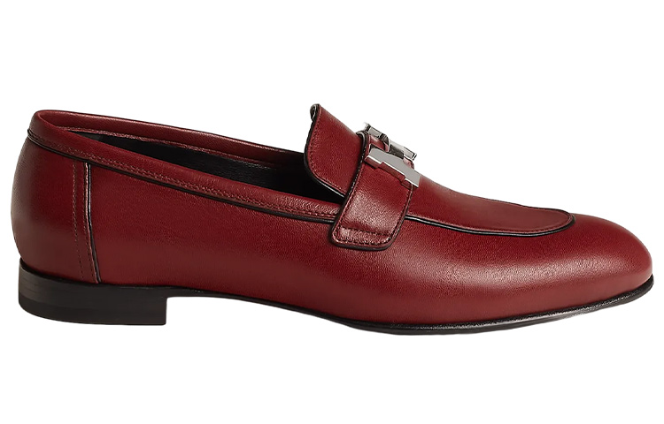 Order (W) HERMES Hermes Paris Loafer ''Hermes Rood'' H231047Z-L1