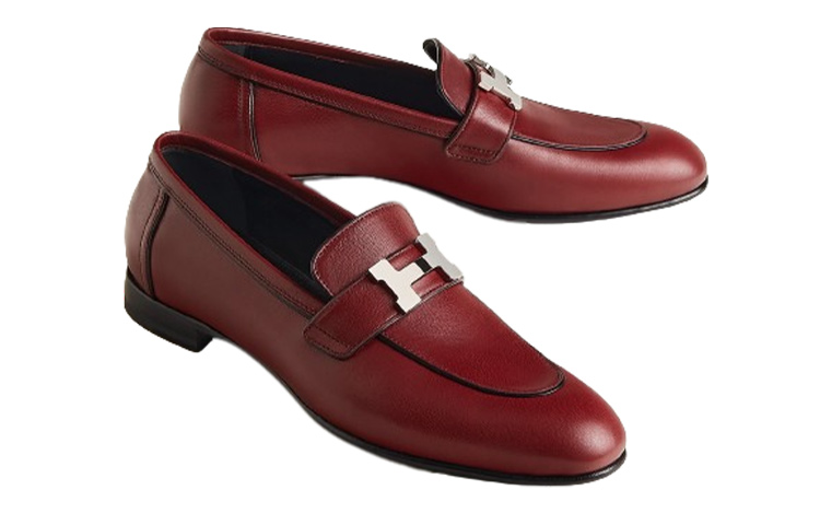 Shop (W) HERMES Hermes Paris Loafer ''Hermes Rood'' H231047Z-L1