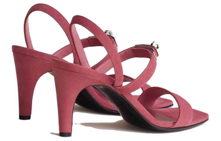 Shop (W) Sandalia de Tacón Alto Abierta HERMÈS 'Rojo Rosado' H231062Z-8H370