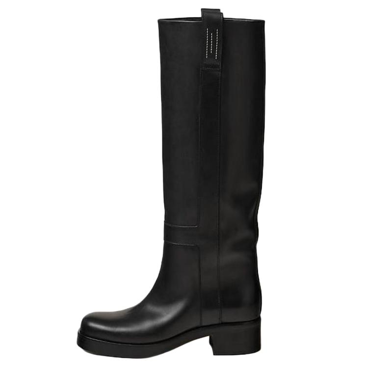(Women) HERMES High-Top Boot 'Black Leather' H232032Z-02