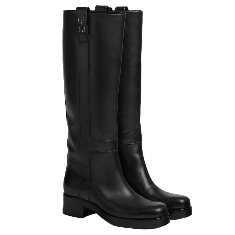 Lookbook (W) Bota Alta HERMES 'Cuero Negro' H232032Z-02