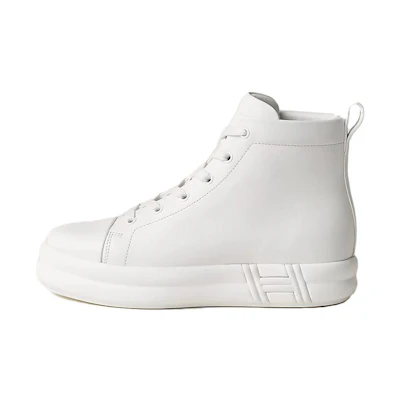 (W) HERMES High-Top Lace-Up 'Happiness White'
