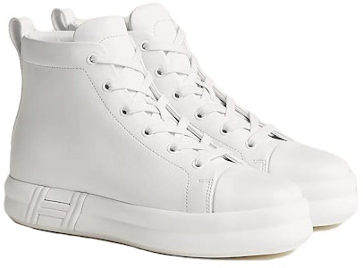 (W) HERMES Zapatillas Altas con Cordones 'Happiness White' H232108Z-90 Shop (W) HERMES Zapatillas Altas con Cordones 'Happiness White' H232108Z-90