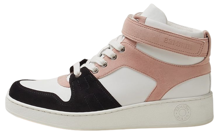 (Women) HERMES High-Top Sneaker 'Pink White Black' H222170Z-R03
