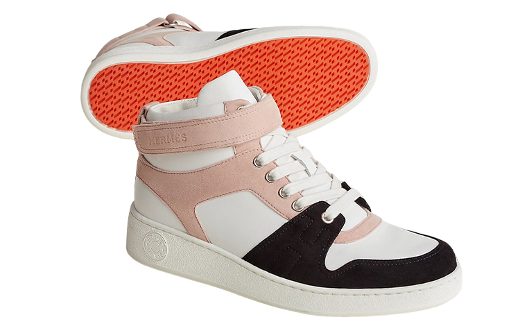 Shop (W) HERMES Zapatillas Altas 'Rosa Blanco Negro' H222170Z-R03