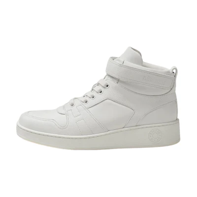 (W) HERMES High-Top Sneaker 'White Calfskin'