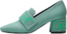 (W) HERMES Kasut Tumit Tinggi 'Green Diamante' H212243Z-6A