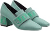 Order (W) HERMES Kasut Tumit Tinggi 'Green Diamante' H212243Z-6A