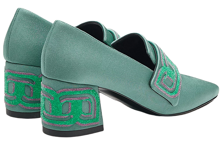 Lookbook (W) HERMES Sepatu High Heels 'Green Diamante' H212243Z-6A