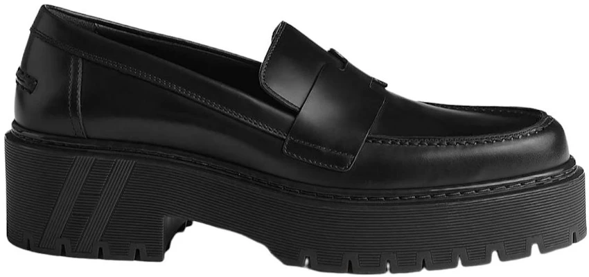 (W) HERMES Hitch Mocasín 'Negro' H232059Z-02 Order (W) HERMES Hitch Mocasín 'Negro' H232059Z-02